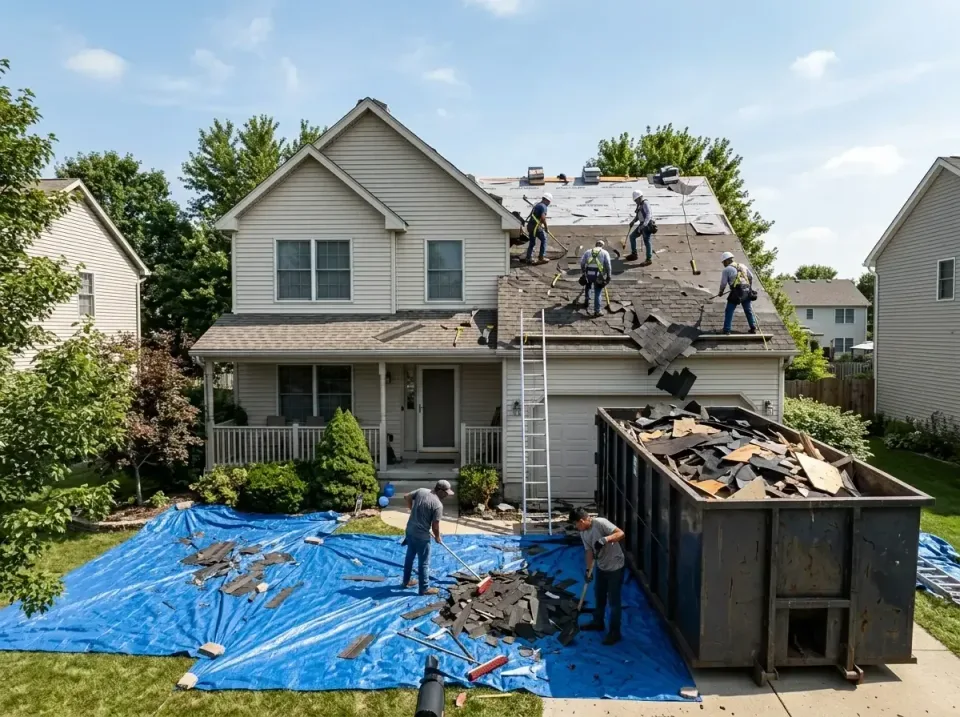 roof-replacement-debris-remova-004 — frequently asked questions, Cheapest Dumpster Rentals in Iowa, LA